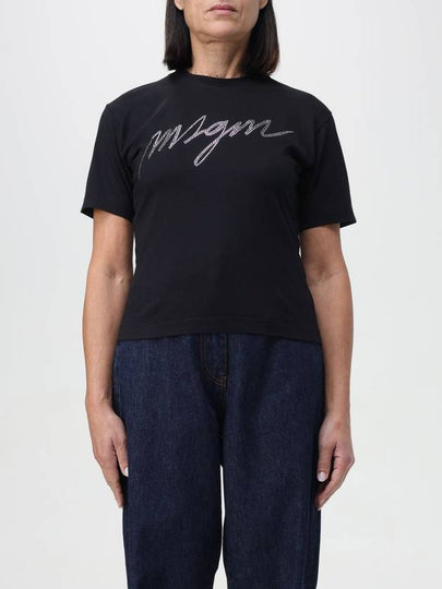 logo applique t-shirt - MSGM - BALAAN 2