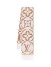 LV Medallion Monogram Wool Scarf Rose Beige - LOUIS VUITTON - BALAAN 2