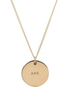 Eloy Double Medallion Necklace Gold Silver - A.P.C. - BALAAN.