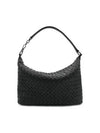 Intrecciato Napa Leather Shoulder Bag Black - BOTTEGA VENETA - BALAAN 3