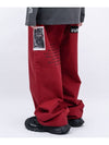 BBD No Sympathy Wide Cotton Pants Red - BLACKBLOND - BALAAN 1