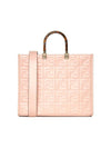 Sunshine FF Logo Medium Tote Bag Pink - FENDI - BALAAN 1