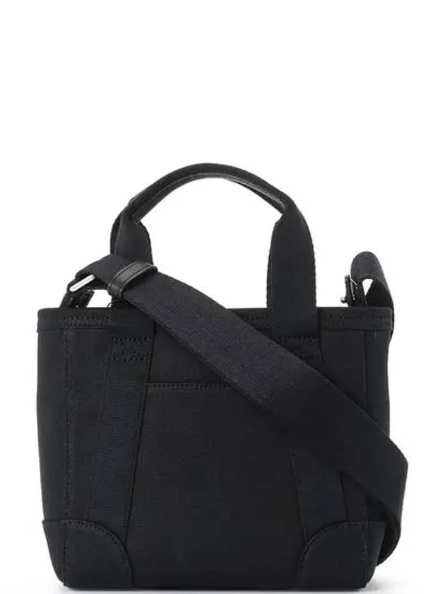 Logo Tag Zipper Mini Tote Bag Black - KENZO - BALAAN.