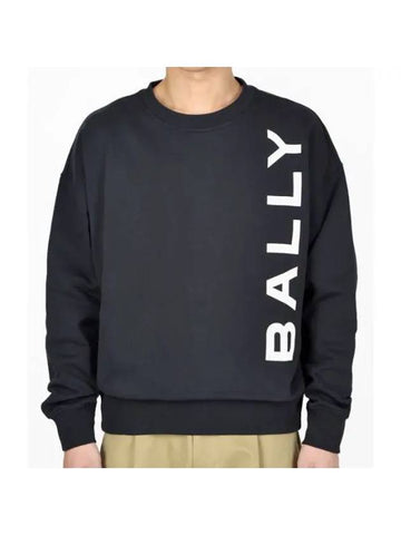 Logo Printing Sweatshirt Navy - BALLY - BALAAN 1