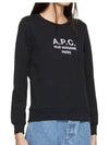 Women's Tina Logo Sweat Sweatshirt Black - A.P.C. - BALAAN 4