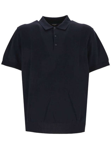 K-Way Pleyne Knitted Cotton Polo Shirt - K-WAY - BALAAN 1