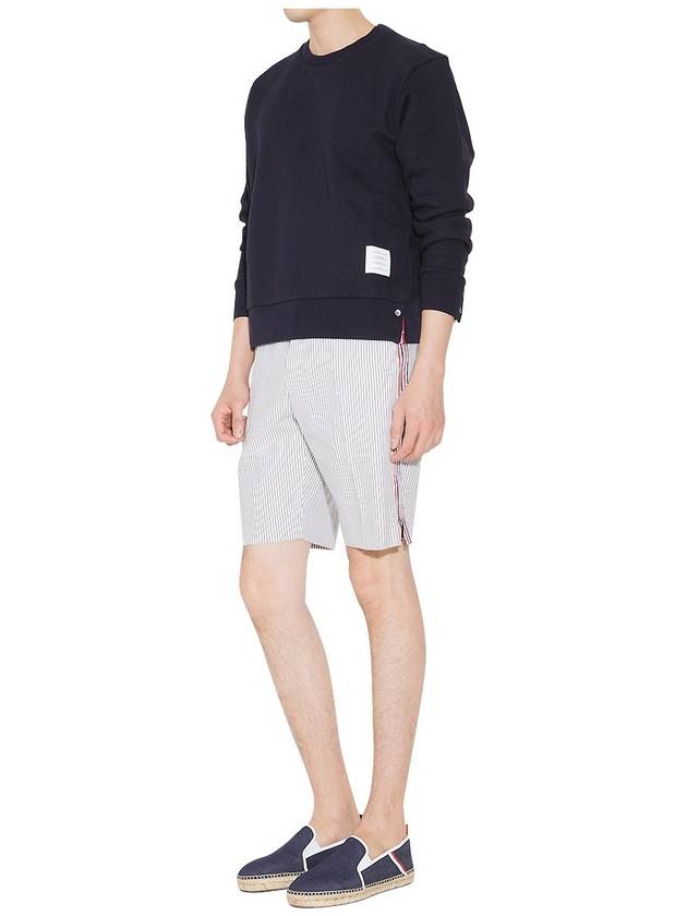 Center Back Stripe Crewneck Sweatshirt Navy - THOM BROWNE - BALAAN 4