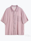 Long Sleeve Shirt M2242BLV DUSTY LILAC COATED VOILE - OUR LEGACY - BALAAN 2