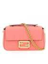 Baguette Medium Nappa Leather Chain Shoulder Bag Pink - FENDI - BALAAN 2