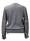 Men's Milan Stitch Armband Crew Neck Knit Top Light Grey - THOM BROWNE - BALAAN 4