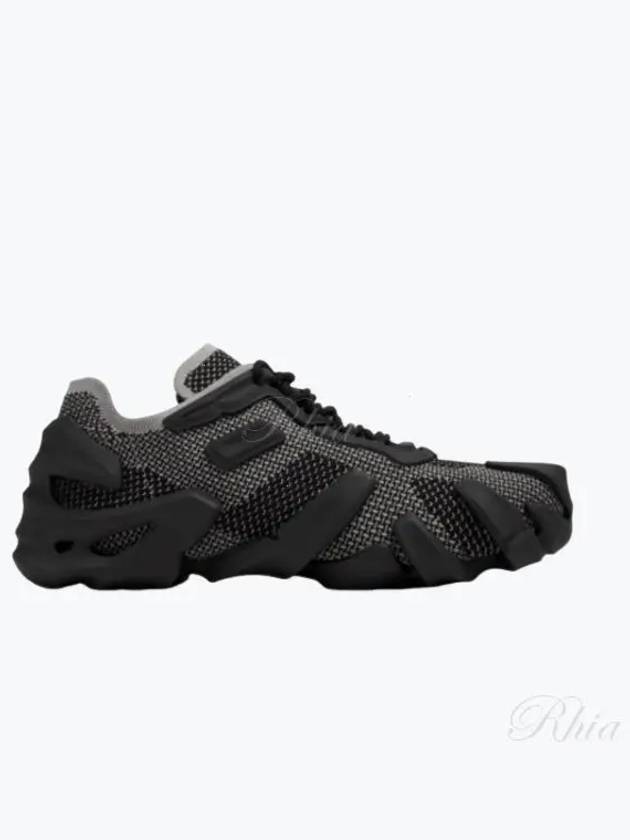 Flex Technical Knit Lace Up Low Top Sneakers Light Graphite - BOTTEGA VENETA - BALAAN 2