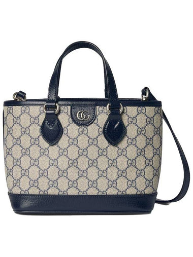 Ophidia Mini Tote Bag Beige Blue GG Supreme 811716K9GSN4075 - GUCCI - BALAAN 1