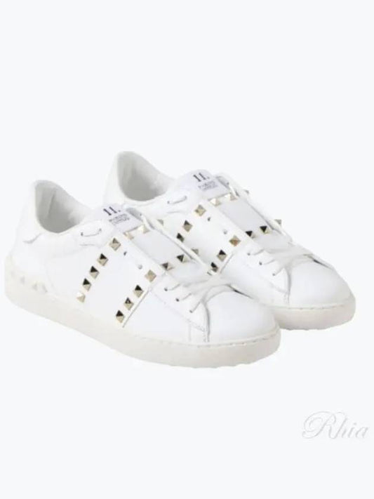 Rockstud Untitled 11th Anniversary Low Top Sneakers White - VALENTINO - BALAAN 2