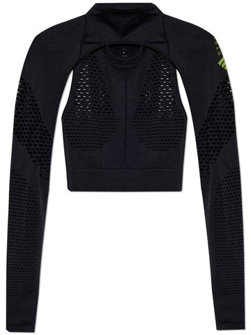 Stella McCartney TrueStrength Yoga Long Sleeve T Shirt Black - ADIDAS - BALAAN 1