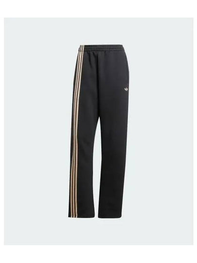 Oversized 3 Stripes Sweat Track Pants Black - ADIDAS - BALAAN 2