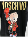 Women's Porky Pig embroidery patch shortsleeved tshirt A07791040 15 - MOSCHINO - BALAAN 4