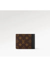 Multiple 2-Fold Bifold Wallet Brown Black - LOUIS VUITTON - BALAAN 6