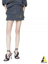 Logo A-Line Skirt Grey - VIVIENNE WESTWOOD - BALAAN 2