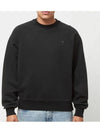 De Coeur Embroidery Sweatshirt Black - AMI - BALAAN 3