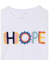 21SS Women's Hope Embroidery Tshirt White 602648 SQJD9 9000 - STELLA MCCARTNEY - BALAAN 4