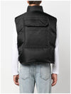 Quilted Hooded Cargo Nylon Vest Black - KENZO - BALAAN 4