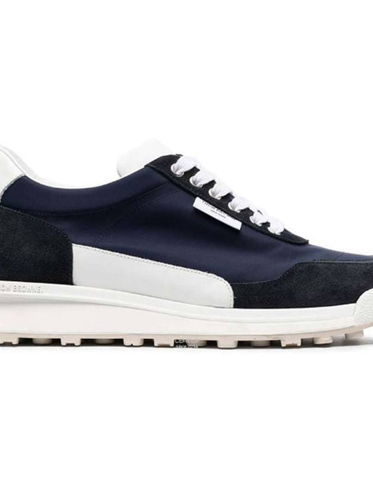 Eco Trainer Nylon Low Top Sneakers Blue - THOM BROWNE - BALAAN 2