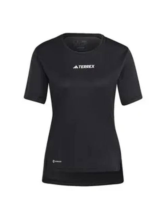 Women's Terrex Short Sleeve T-Shirt Black - ADIDAS - BALAAN 1