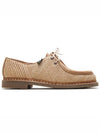 Michael H Raphia Derby Beige - PARABOOT - BALAAN.