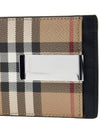 Vintage Check Money Clip Card Wallet Beige - BURBERRY - BALAAN 8