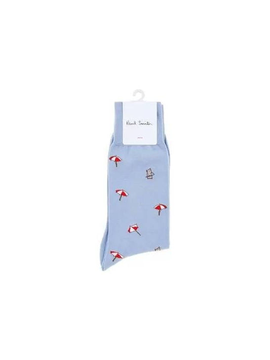 Parasol pattern cotton socks blue 271330 - PAUL SMITH - BALAAN 1