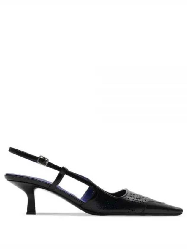 Chisel Slingback Heels Black - BURBERRY - BALAAN 2