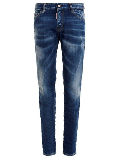 Medium Clean Vintage Wash Skinny Jeans Blue - DSQUARED2 - BALAAN 2