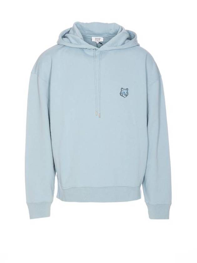 Bold Fox Head Patch Oversize Hoodie Blue - MAISON KITSUNE - BALAAN 1