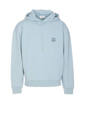 Bold Fox Head Patch Oversize Hoodie Blue - MAISON KITSUNE - BALAAN 1