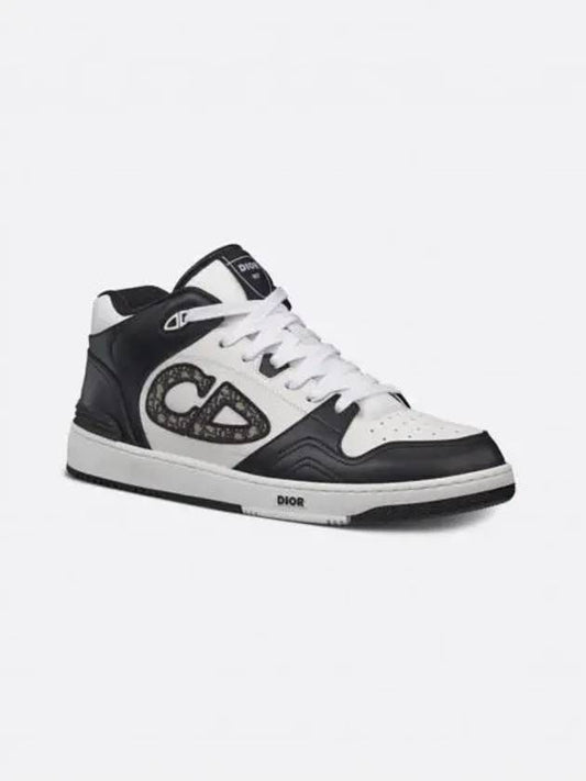 B57 High Top Sneakers Black White - DIOR - BALAAN 2