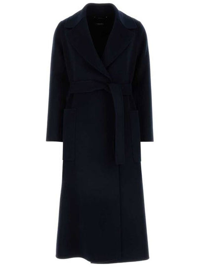 Paolore belted single coat navy - S MAX MARA - BALAAN 2