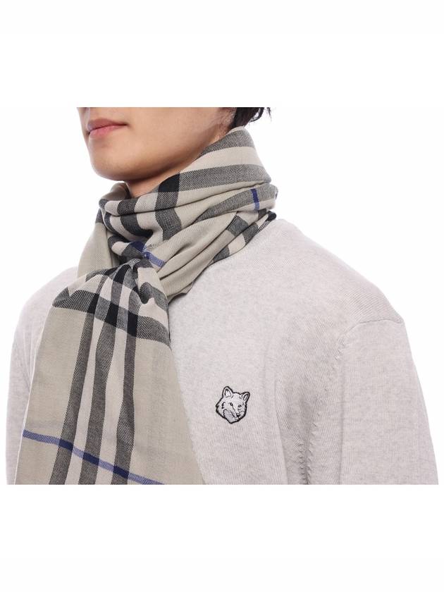 Vintage Check Wool Scarf Beige - BURBERRY - BALAAN 5