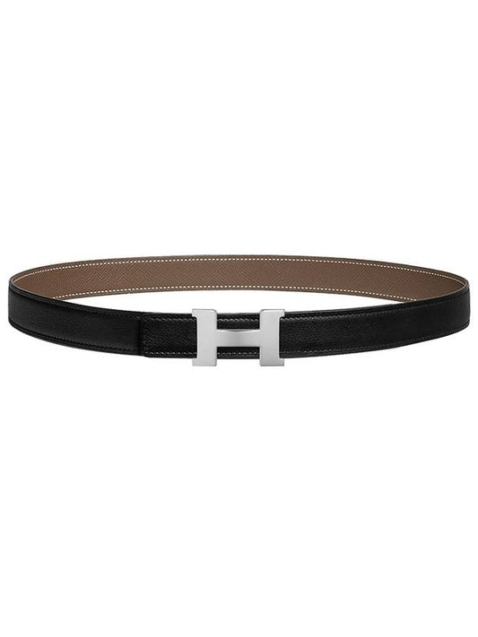 CONSTANCE 24mm silver glossy women s belt black Etoff H052150CA BU H064545CK 05 - HERMES - BALAAN 1