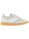 6 Court Suede Leather Low Top Sneakers White Beige - MAISON MARGIELA - BALAAN 3