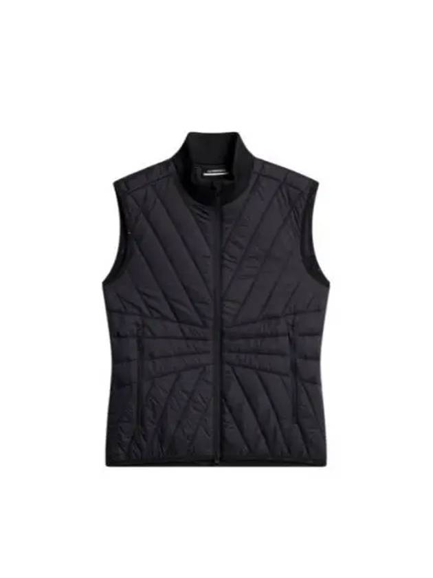 Women's Holma Quilt Hybrid Vest Black - J.LINDEBERG - BALAAN 2