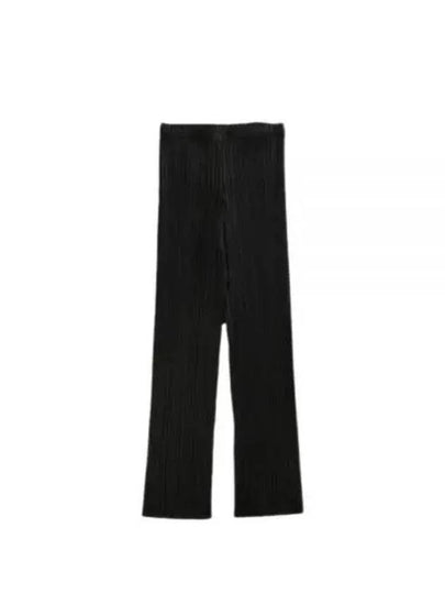 Pleats Basic Straight Pants Black - ISSEY MIYAKE - BALAAN 2