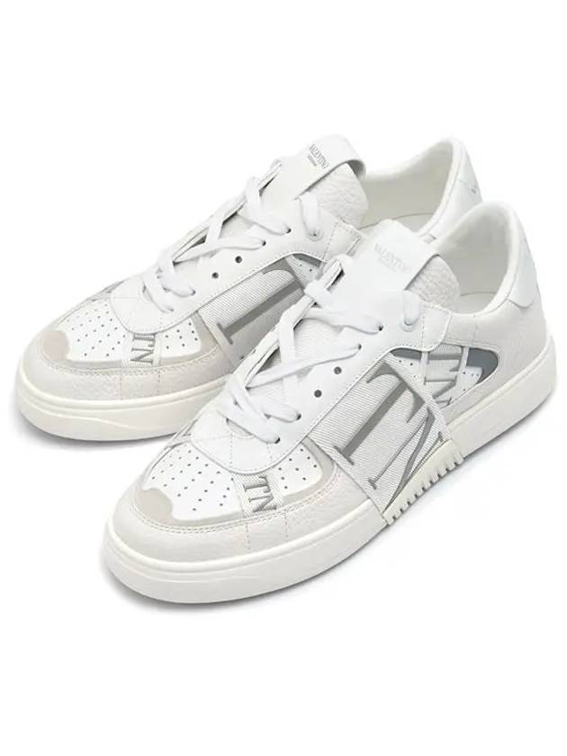 Logo Band VL7N Calfskin Low Top Sneakers White - VALENTINO - BALAAN 3