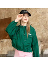 Golf Tennis Hooded Crop Jacket Jumper Green - AVAVE - BALAAN 1