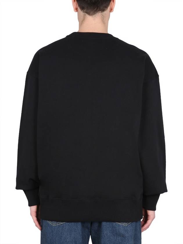 Logo Target Classic Cotton Sweatshirt Black - KENZO - BALAAN 4