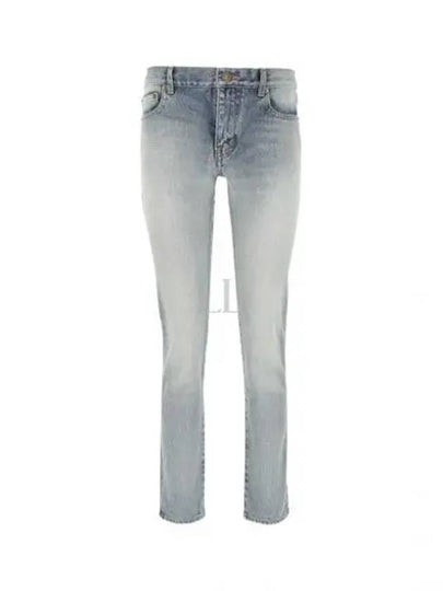 Women's Vintage Boyfriend Jeans Light Blue - SAINT LAURENT - BALAAN 2