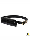 Mini Canolo Leather Belt Bag Black - JIL SANDER - BALAAN.