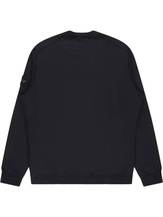 Wappen Patch Garment Dyed Sweatshirt Black - STONE ISLAND - BALAAN 3