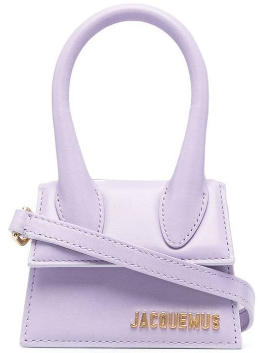Le Chiquito Leather Mini Bag Lilac - JACQUEMUS - BALAAN.