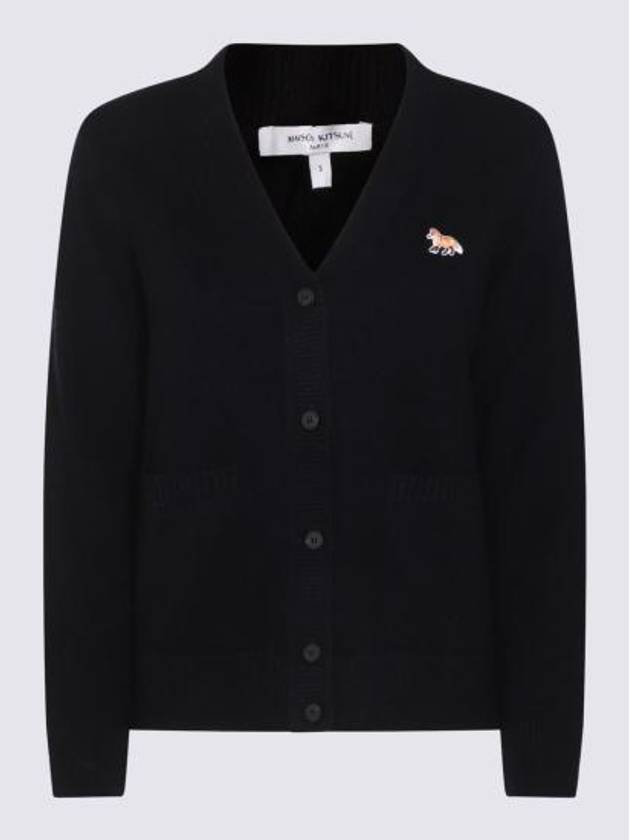 Baby Fox Patch Boxy Cardigan Navy - MAISON KITSUNE - BALAAN 1