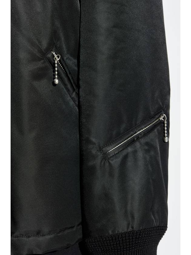 MM6 Maison Margiela Loose-fit Jacket, Women's, Black - MAISON MARGIELA - BALAAN 5